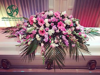Sympathy Funeral Casket Flowers